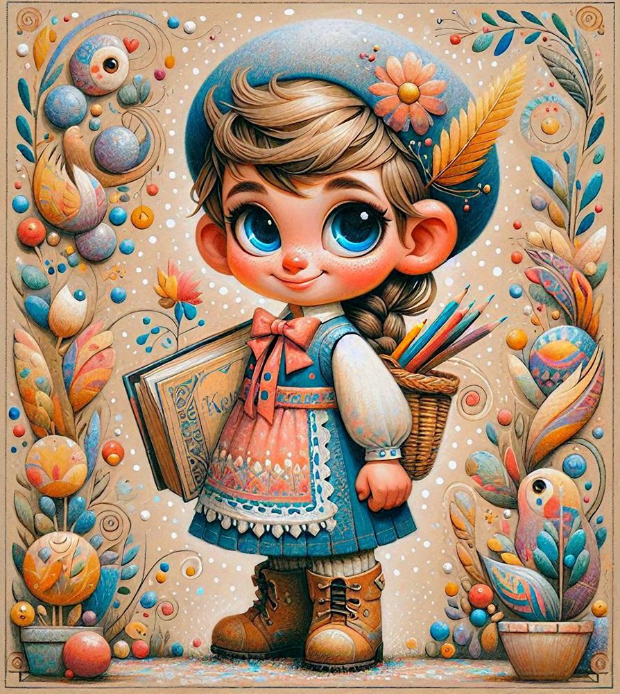 Petit fille ecrivaine